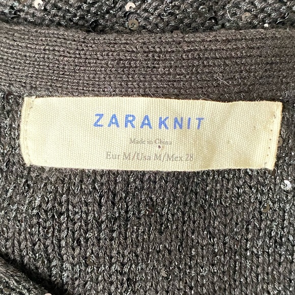 *SOLD* ZARA Knit Sleeveless Sequin Top - Picture 5 of 6